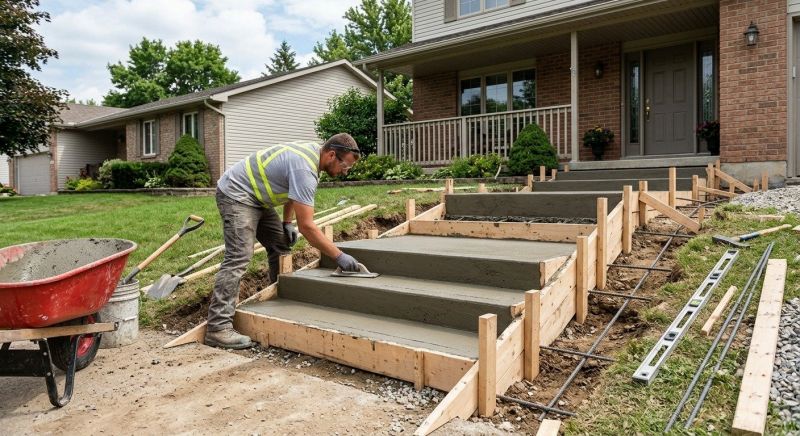 Steps Pouring in Sacramento, CA
